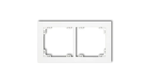 DECO Ramka podwójna biały DR-2