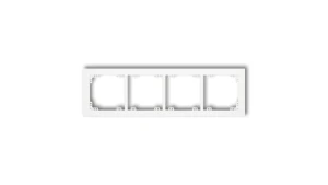 DECO Ramka poczwórna biały DR-4
