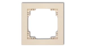 DECO Ramka pojedyncza beżowy 1DR-1