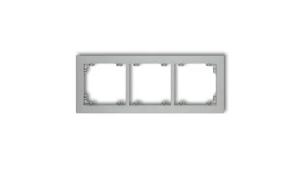 DECO Ramka potrójna srebrny metalik 7DR-3