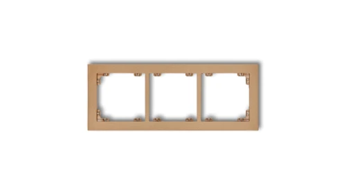 DECO Ramka potrójna złoty metalik 8DR-3