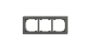 DECO Ramka potrójna grafitowy 11DR-3