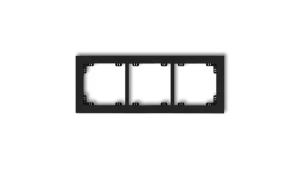 DECO Ramka potrójna czarny mat 12DR-3