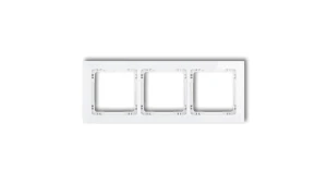 DECO Ramka potrójna - efekt szkła (ramka: biała spód: biały) biały 0-0-DRS-3