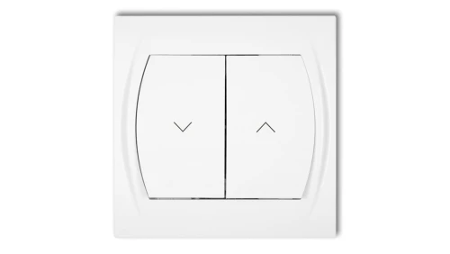 LOGO Łącznik żaluzjowy biały LWP-8