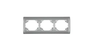 LOGO Ramka pozioma potrójna srebrny metalik 7LRH-3