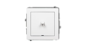 DECO Łącznik jednobiegunowy w stylu amerykańskim biały DWPUS-1