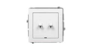 DECO Łącznik świecznikowy w stylu amerykańskim biały DWPUS-2