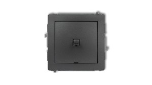 DECO Łącznik jednobiegunowy w stylu amerykańskim czarny mat 12DWPUS-1