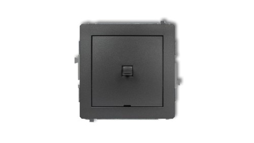 DECO Łącznik jednobiegunowy w stylu amerykańskim czarny mat 12DWPUS-1
