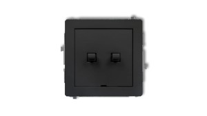 DECO Łącznik świecznikowy w stylu amerykańskim czarny mat 12DWPUS-2