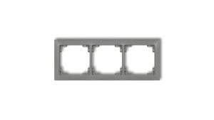 DECO Ramka uniwersalna potrójna z tworzywa DECO Soft szary mat 27DRSO-3