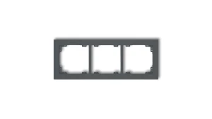 DECO Ramka uniwersalna potrójna z tworzywa grafitowy mat 28DR-3