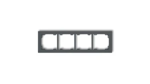 DECO Ramka uniwersalna poczwórna z tworzywa grafitowy mat 28DR-4