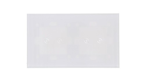 Simon Touch ramki Panel dotykowy S54 Touch, 2 moduły, 2 pola dotykowe poziome + 2 pola dotykowe poziome, biała perła DSTR222/70