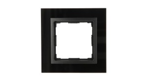 VENA2 Ramka pojedyncza szkło Xglass akrylowe czarny + antracyt 5209181