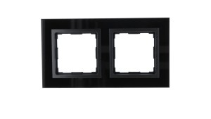 VENA2 Ramka podwójna szkło Xglass akrylowe czarny + antracyt 5209182