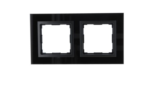 VENA2 Ramka podwójna szkło Xglass akrylowe czarny + antracyt 5209182