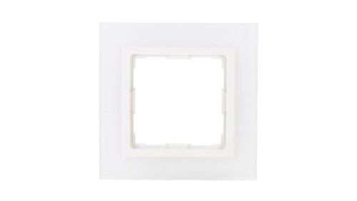 VENA2 Ramka pojedyncza szkło Xglass akrylowe białe + biały 5204181