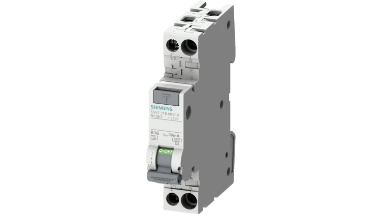 Wyłącznik różnicowo-nadprądowy 2P C 2A 0,03A Typ A 6kA 30mA 230V SENTRON 5SV1316-7KK02