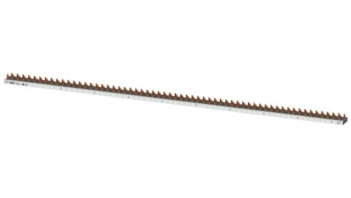 Szyna łączeniowa 1P+N 10mm2 sztyftowa 60 modułowa dla 60 Wyłączników 1P+N wąskich (5SV1 5SV6 5SL60) do cięcia (bez zaślepek w ko