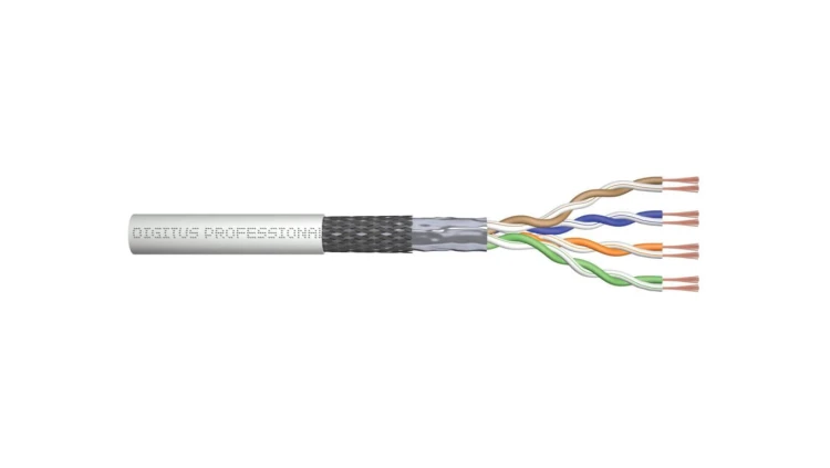 Kabel teleinformatyczny SF/UTP kat.5e 4x2xAWG26/7 linka Digitus DK-1531-P-305-1 /305m/
