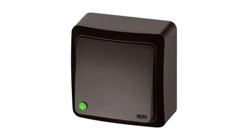 BERG Łącznik jednobiegunowy n/t 10AX IP20 brązowy 3710-05