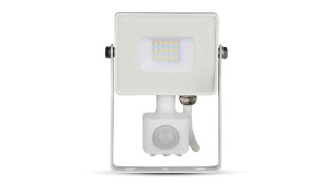Projektor LED 10W 800lm 4000K Dioda SAMSUNG z czujnikiem ruchu PIR Biały IP65 434