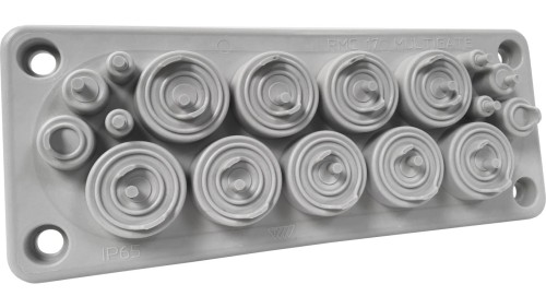 Przepust wielootworowy RMC17 IP65 RAL 7035 kolor szary UL94 V-0 MBA1N17X11