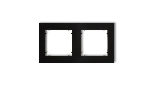 MINI Ramka podwójna czarny mat 12MR-2