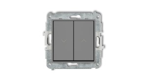 MINI Przycisk żaluzjowy szary mat 27MWP-8