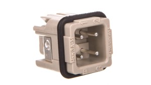Złacze śrubowe (wkład) (0,75-1,5 mm2) 3+PE męskie 230/400V 10A Han A 09200032611
