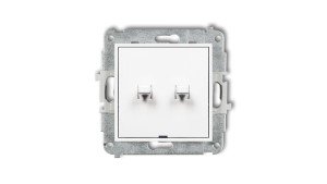 MINI Łącznik świecznikowy w stylu amerykańskim biały MWPUS-2