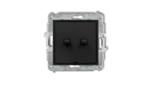 MINI Łącznik świecznikowy w stylu amerykańskim czarny mat 12MWPUS-2