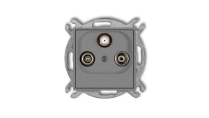 MINI Gniazdo antenowe RTV-SAT końcowe 1,5dB szary mat 27MGS