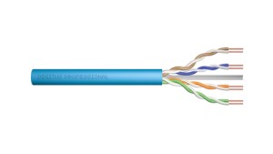 Kabel teleinformatyczny U/UTP kat. 6A LS0H drut niebieski Eca DK-1613-A-VH-5 /500m/