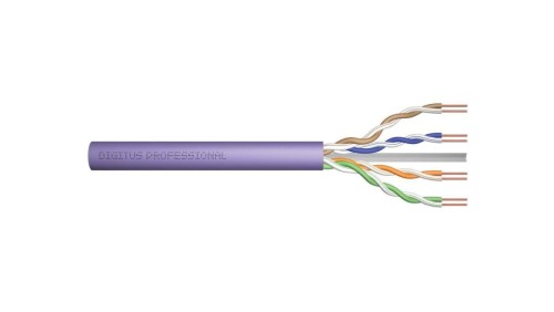 Kabel teleinformatyczny U/UTP kat. 6 LS0H drut fioletowy B2ca DK-1616-VH-5 /500m/