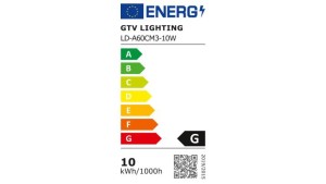 Żarówka LED A60, E27, 10W, 810 lm, 3000K, AC220-240V, 200, 3000K, z czuj.miktof. i zmierz.