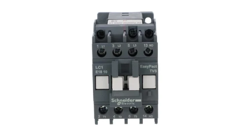 Stycznik mocy Easy TeSys Control AC-3, 18A, 3P (1NO), cewka 230V, 50/60Hz LC1E1810P7