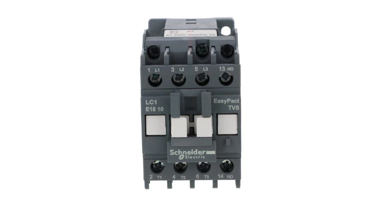 Stycznik mocy Easy TeSys Control AC-3, 18A, 3P (1NO), cewka 230V, 50/60Hz LC1E1810P7