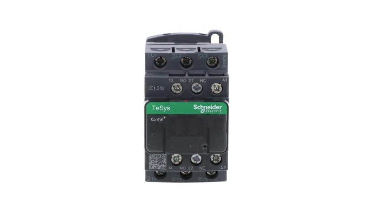 Stycznik mocy 3P 18A AC3 230VAC 50Hz 1R + 1Z LC1D18P5