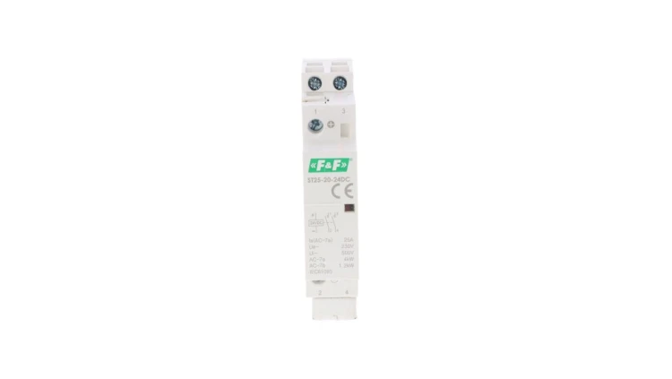 Stycznik modułowy montaż na szynie styki 2xZ 25A 24V DC ST25-20-24VDC