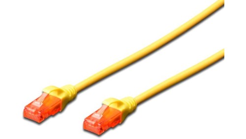 Kabel krosowy (Patch Cord) U/UTP kat. 6 żółty 5m DK-1612-050/Y