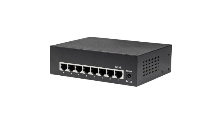 Gigabit Switch 8x 1000Mbps RJ45 PoE/PoE+ 60W VLAN 561204