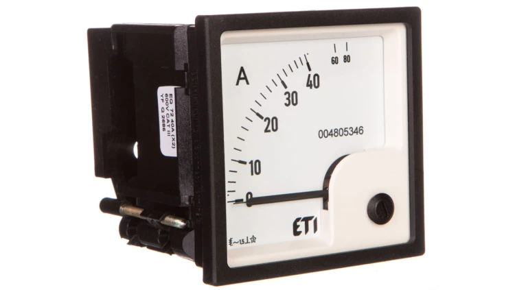 Amperomierz analogowy tablicowy 40A klasa 1,5 72x72mm EQ72 004805346