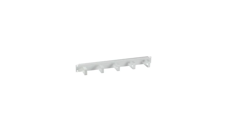 Oganizer kabli do szaf Rack 191U, 5 uchwytów, metal, szary
