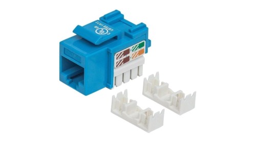 Moduł Keystone RJ45 UTP Cat5e Niebieski Punch-Down