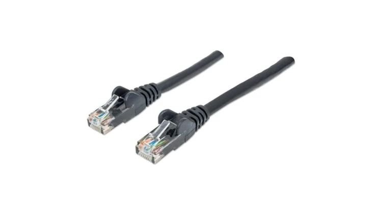 Patchcord Cat5E UTP 3,0M Czarny 100 Miedź 320764