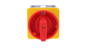 Łącznik krzywkowy 80A rozłącznik 0-1 4 - biegunowy mocowanie do pulpitu czoło zamykane żółto-czerwone SK80-2.8210\P08