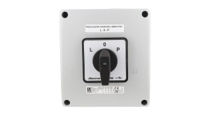 Łącznik krzywkowy 80A przełącznik zmiany kierunku obrotów L-O-P w obudowie OB18 SK80-3.8368\OB18